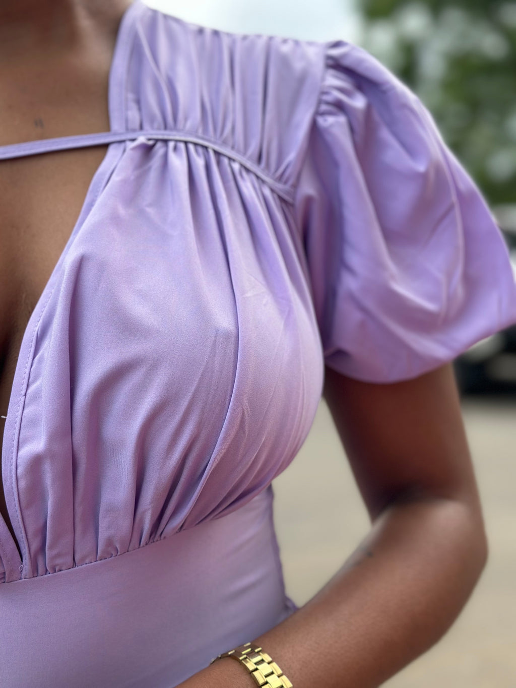 LILAC BLOOM MAXI DRESS