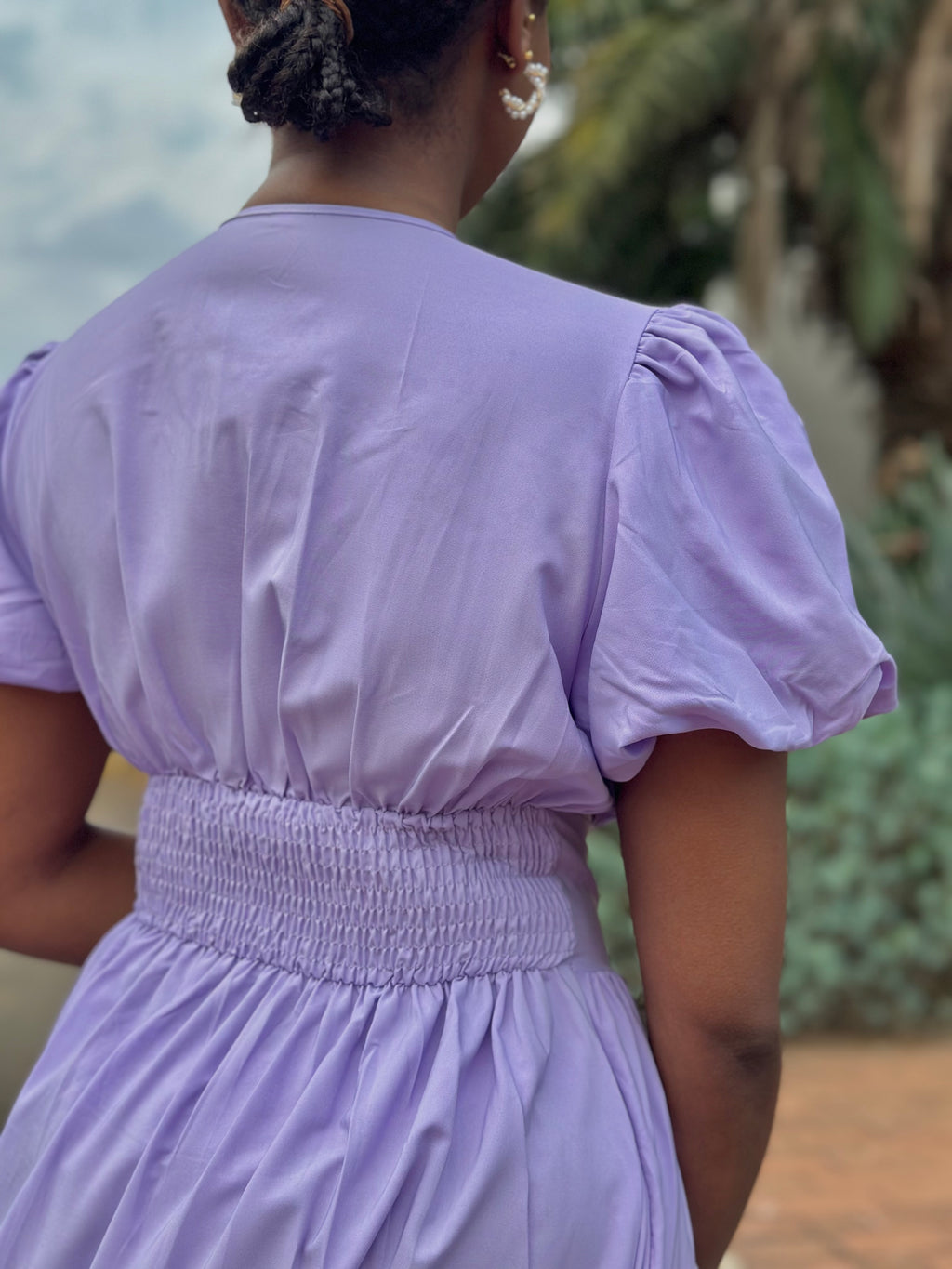 LILAC BLOOM MAXI DRESS